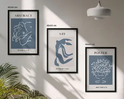 Nástenná galéria štýlové abstraktné vzory v štýle Matisse