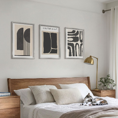 Sada nástenných dekorácií Abstraktné minimalistické plagáty
