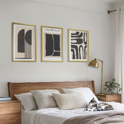 Sada nástenných dekorácií Abstraktné minimalistické plagáty