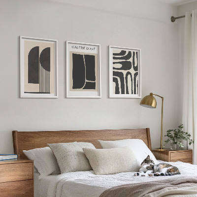 Sada nástenných dekorácií Abstraktné minimalistické plagáty