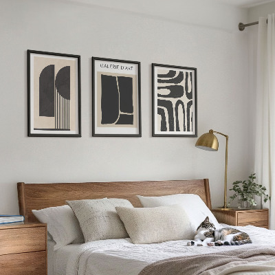 Sada nástenných dekorácií Abstraktné minimalistické plagáty