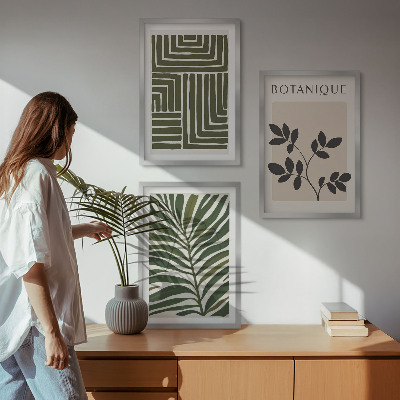 Nástenná galéria Botanický boho minimalizmus