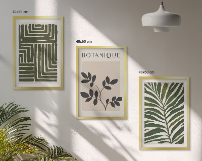 Nástenná galéria Botanický boho minimalizmus