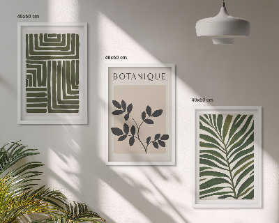 Nástenná galéria Botanický boho minimalizmus