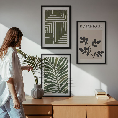 Nástenná galéria Botanický boho minimalizmus