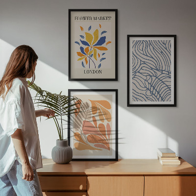 Nástenná galéria Moderné abstraktné kvety