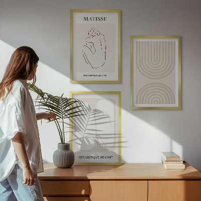 Sada nástenných dekorácií Štýlové minimalistické línie