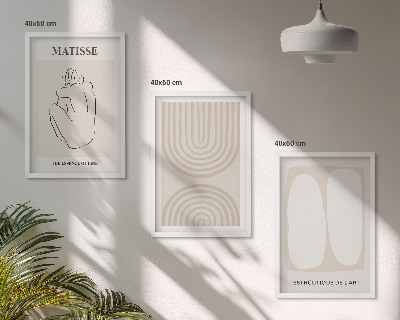 Sada nástenných dekorácií Štýlové minimalistické línie