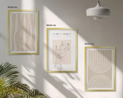 Sada nástenných dekorácií abstraktné boho prevedenie