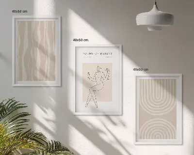 Sada nástenných dekorácií abstraktné boho prevedenie