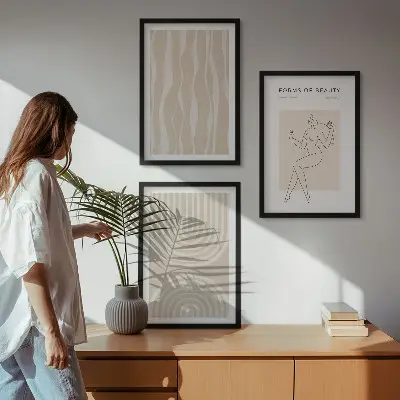 Sada nástenných dekorácií abstraktné boho prevedenie
