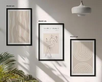 Sada nástenných dekorácií abstraktné boho prevedenie