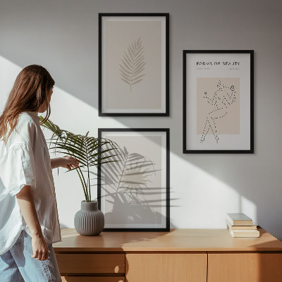 Nástenná galéria Kolekcia minimalistických foriem