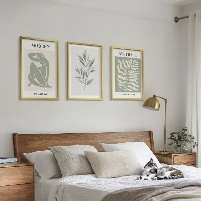 Sada nástenných dekorácií v akvarelovom boho štýle inšpirovanom Matisseom