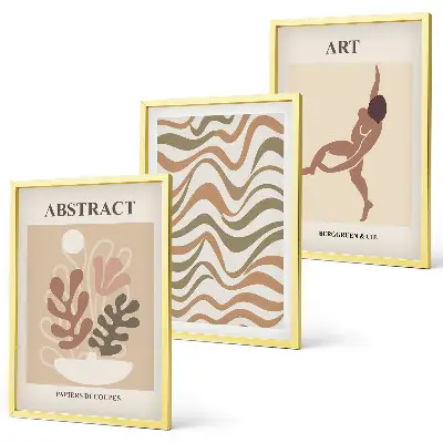 Nástenná galéria abstraktné vzory v štýle Matisse boho