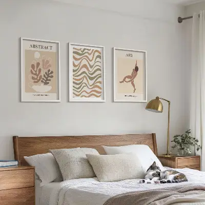 Nástenná galéria abstraktné vzory v štýle Matisse boho