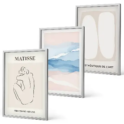 Sada nástenných dekorácií abstraktné formy v štýle Matisse