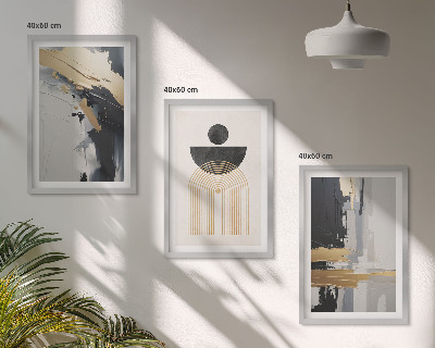 Nástenná galéria Abstraktná geometria elegancia