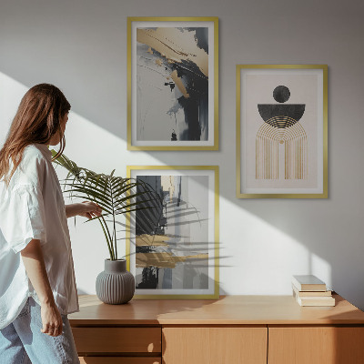 Nástenná galéria Abstraktná geometria elegancia
