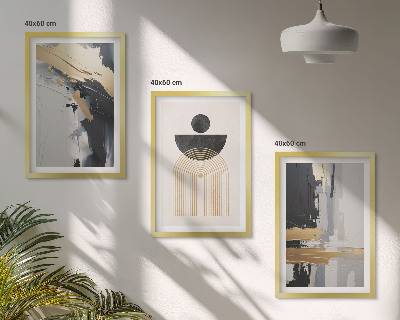 Nástenná galéria Abstraktná geometria elegancia