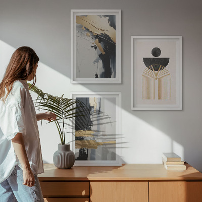 Nástenná galéria Abstraktná geometria elegancia
