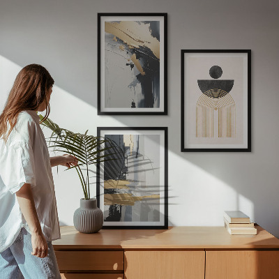 Nástenná galéria Abstraktná geometria elegancia