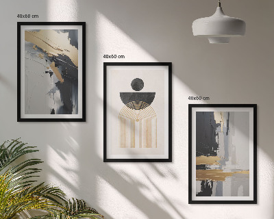 Nástenná galéria Abstraktná geometria elegancia