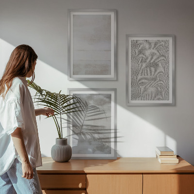 Sada nástenných dekorácií Moderné minimalistické textúry