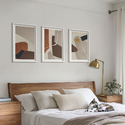 Sada nástenných dekorácií Abstraktná maľba v boho štýle
