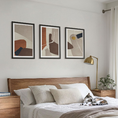 Sada nástenných dekorácií Abstraktná maľba v boho štýle