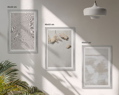 Nástenná galéria pieskové kamene boho textúra