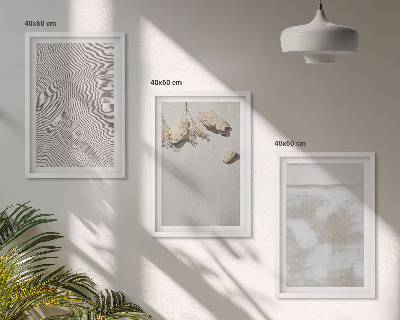 Nástenná galéria pieskové kamene boho textúra