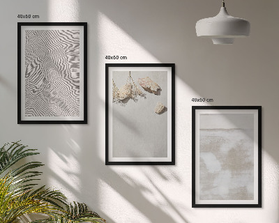 Nástenná galéria pieskové kamene boho textúra