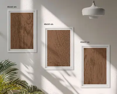 Sada nástenných dekorácií minimalizmus s textúrou kôry dreva