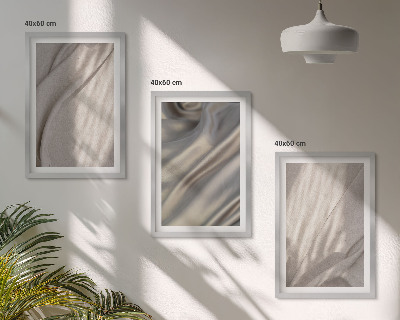 Nástenná galéria Detailný záber na prírodné boho látky