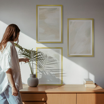 Sada nástenných dekorácií Jasné farby abstraktné boho