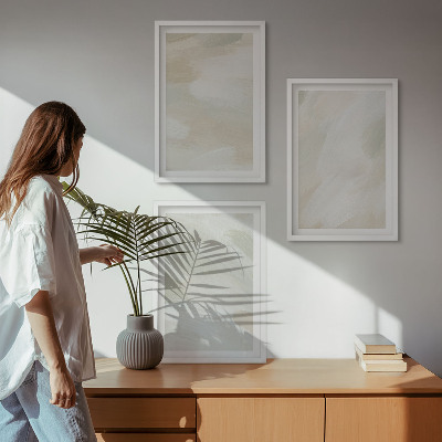 Sada nástenných dekorácií Jasné farby abstraktné boho