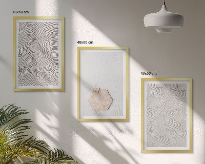Sada nástenných dekorácií Ľahké boho pieskové textúry
