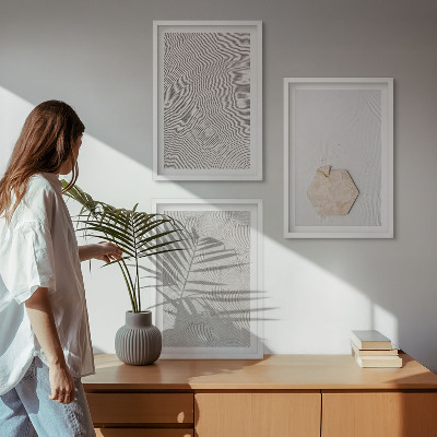 Sada nástenných dekorácií Ľahké boho pieskové textúry