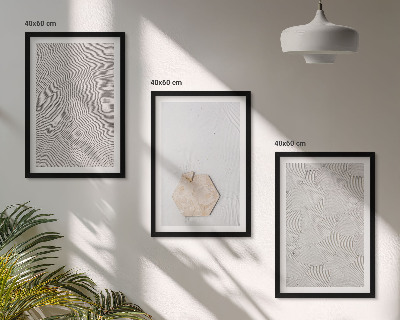 Sada nástenných dekorácií Ľahké boho pieskové textúry