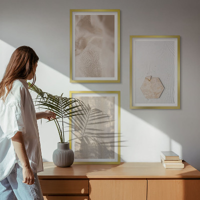 Sada nástenných dekorácií Jemné textúry boho nature