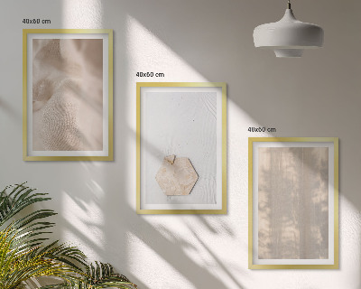 Sada nástenných dekorácií Jemné textúry boho nature