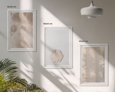 Sada nástenných dekorácií Jemné textúry boho nature