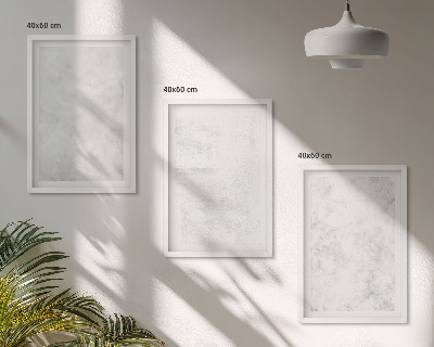 Sada nástenných dekorácií Minimalistické pozadie s bielymi škvrnami