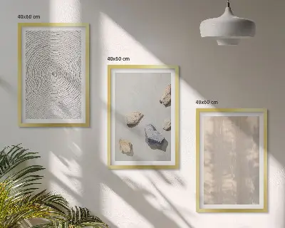 Sada nástenných dekorácií v štýle boho s prírodnými textúrami