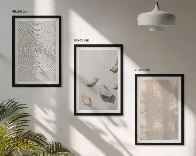Sada nástenných dekorácií v štýle boho s prírodnými textúrami