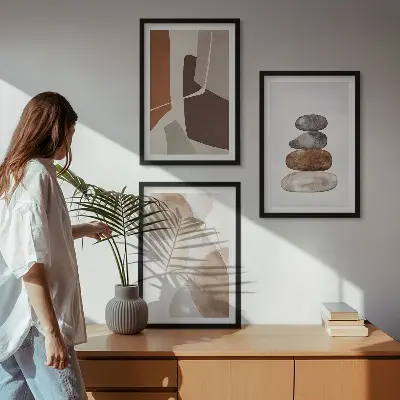 Moderná abstraktná maľba sada nástenných dekorácií