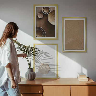 Nástenná galéria Minimalistické textúry a farby