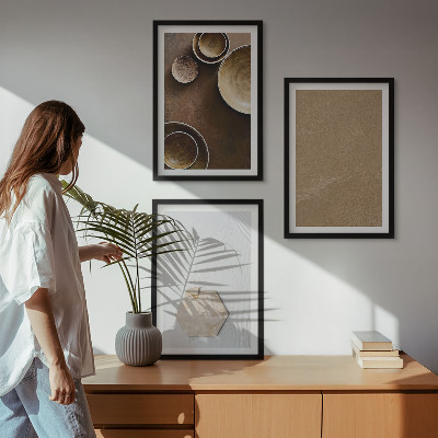 Nástenná galéria Minimalistické textúry a farby