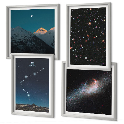Dekoratívna sada obrazov Galaxia vesmír Pohorie Vodnára